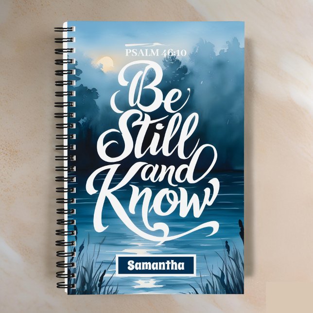 Personalisiert Be Still und Know Christlich Journa Notizbuch (Von Creator hochgeladen)