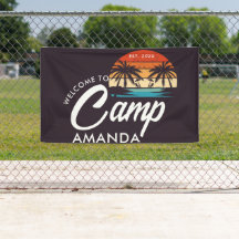 Personalisiert Beach Camp Junggeselinnen-Abschied 