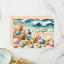 Personalisiert Beach Dankeschön Karte