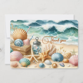Personalisiert Beach Dankeschön Karte