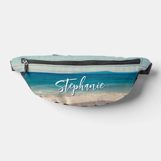 Personalisiert Beach Foto Blue Bauchtasche (Ablage )
