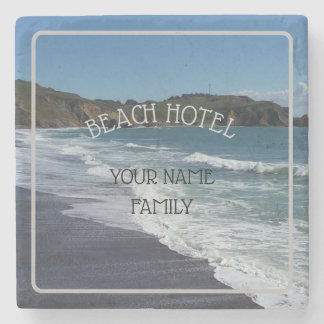 Personalisiert Beach Hotel Deco Stone Untersetzer