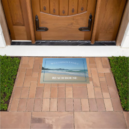 Personalisiert Beach House Door Mat Fußmatte