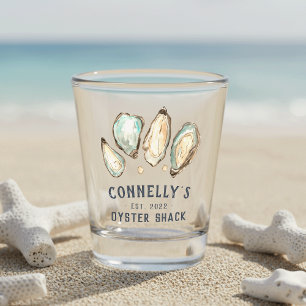 Personalisiert Beach House Oyster Shack Schnapsglas