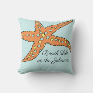 Personalisiert Beach Life Starfish Kissen