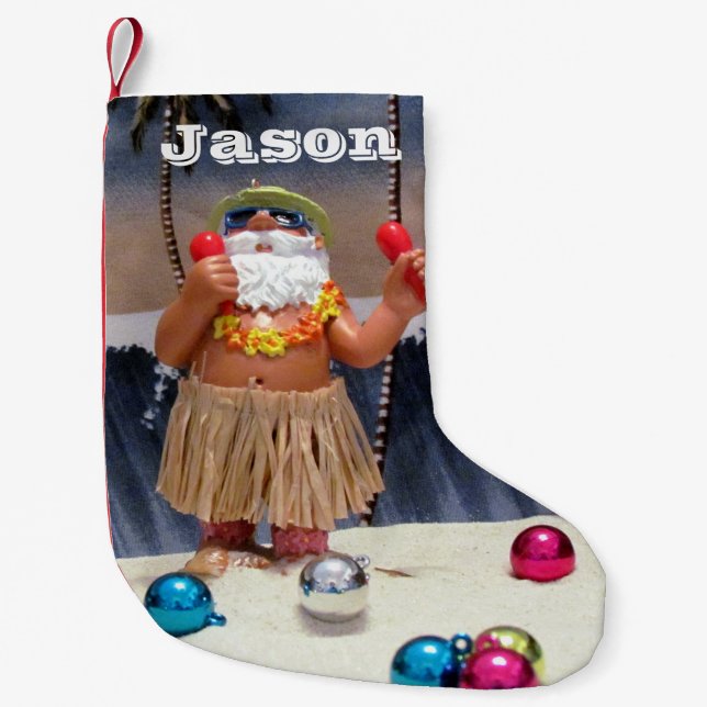 Personalisiert Beach Party Weihnachten Strumpf Kleiner Weihnachtsstrumpf (Vorderseite)