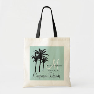 Personalisiert Beach Wedding Tote Bag Palme Tragetasche