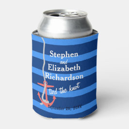 Personalisiert Beachy Anchor Dosenkühler