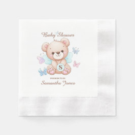 Personalisiert Bear Baby Shooting Paper Napkin Serviette