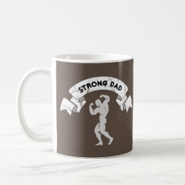 Personalisiert - Bearbeitbar "STRONG VATER" Kaffeetasse