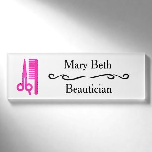 Personalisiert Beautician Beauty Salon Namensschil Namenschild