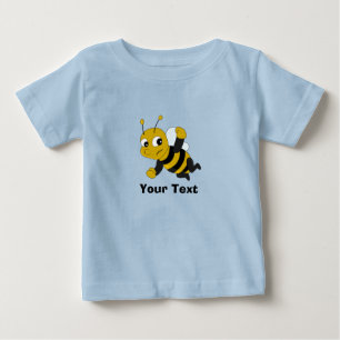 Personalisiert Bee Cartoon Baby T - Shirt