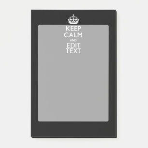 Personalisiert Behalten Beruhigen und Text auf sch Post-it Klebezettel