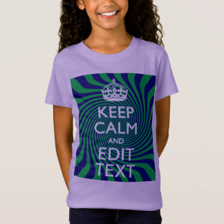 Personalisiert Behalten Calm Blue und Green mit ei T-Shirt