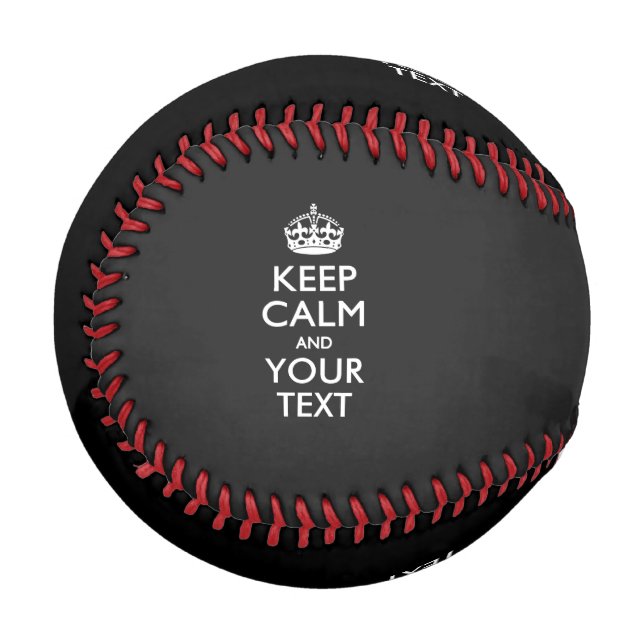 Personalisiert BEHALTEN CALM mit Ihrer Farbwahl Baseball (Rückseite Rechts)