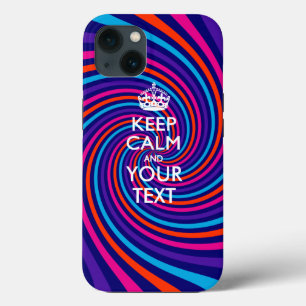Personalisiert BEHALTEN CALM UND Ihr Text Case-Mate iPhone Hülle