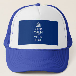 Personalisiert BEHALTEN CALM UND Ihr Text Truckerkappe