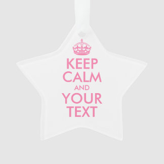 Personalisiert BEHALTEN CALM und IHRER TEXT Ornament