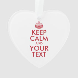 Personalisiert BEHALTEN CALM und IHRER TEXT Ornament