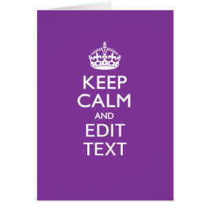 Personalisiert BEHALTEN CALM UND Text bearbeiten a