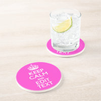 Personalisiert BEHALTEN CALM und Text lebhaft rosa