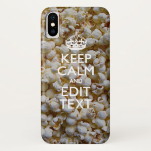 Personalisiert BEHALTEN CALM und Text-Popcorn Case-Mate iPhone Hülle