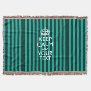Personalisiert Behalten Ruhe und Ihr Text für Cool Decke