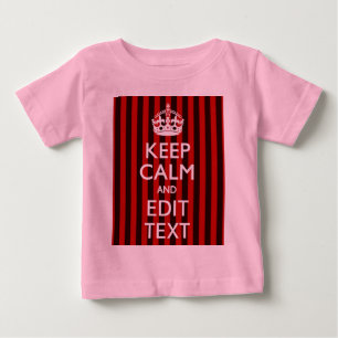 Personalisiert behalten Sie Ruhe Ihr Baby T-shirt