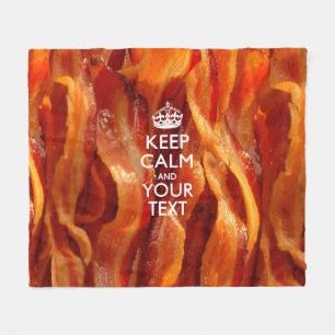 Personalisiert behalten Sie Ruhe und Ihren Speck Fleecedecke