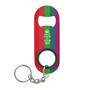 Personalisiert BEHALTEN Sie RUHIG UND redigieren Mini Flaschenöffner