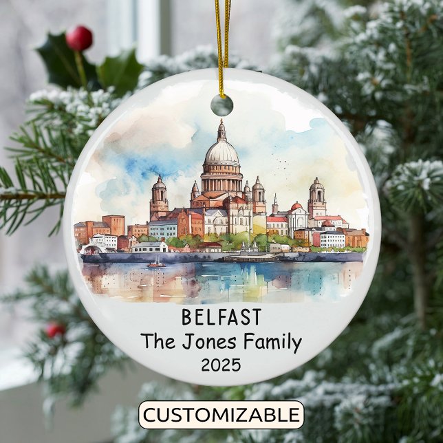 Personalisiert Belfast Ornament, Irland Keramik Ornament (Von Creator hochgeladen)