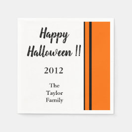 Personalisiert beliebiger Name Trendy Happy Hallow Serviette