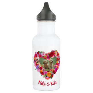 Personalisiert / Benutzerdefinierter Hund / Hausti Edelstahlflasche