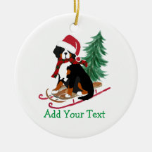 Personalisiert Bernese Mt Dog Christmas Sled