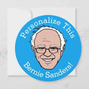 PERSONALISIERT Bernie Sanders Cartoon Face