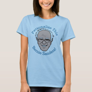 PERSONALISIERT Bernie Sanders Cartoon Face T-Shirt