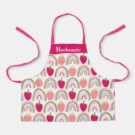 Personalisiert Berry Colorful Rainbows Sweet Kids Schürze