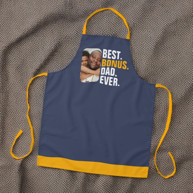 Personalisiert Best Bonus Vater je Stepfather Schürze (Personalized Best Bonus Dad Ever Stepfather Apron from Ricaso. Ideal for the BBQ stepdad )