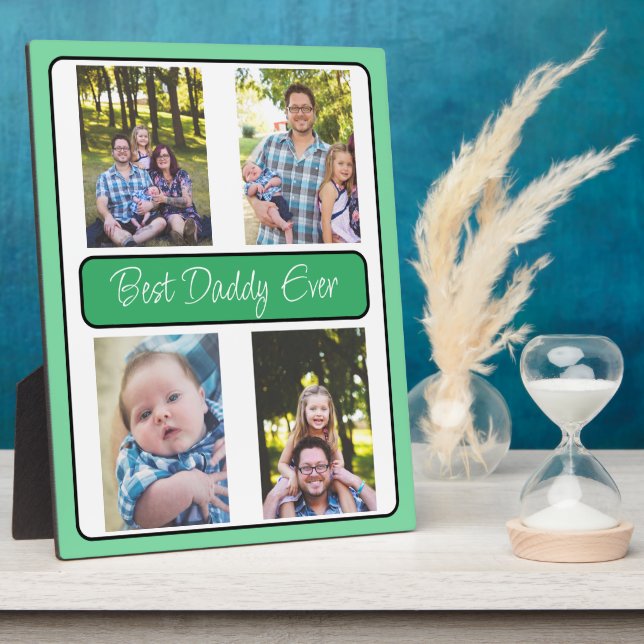 Personalisiert Best Daddy Ever Foto Fotoplatte (Seite)