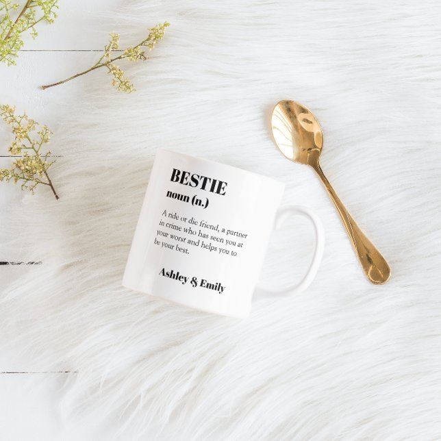 Personalisiert Best Friend Bestie-Geschenk Kaffeetasse (Von Creator hochgeladen)