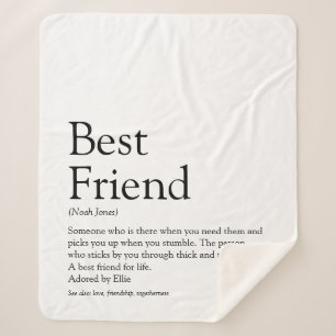 Personalisiert Best Friend Definition Sherpadecke