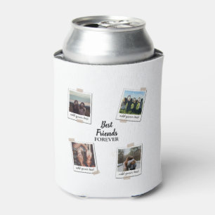 Personalisiert Best Friends 4 Foto Custom Collage Dosenkühler