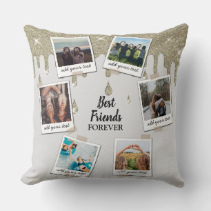 Personalisiert Best Friends 6 Foto Custom Collage Kissen