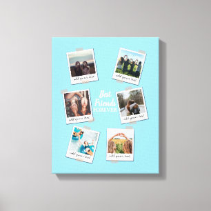 Personalisiert Best Friends 6 Foto Custom Collage Leinwanddruck