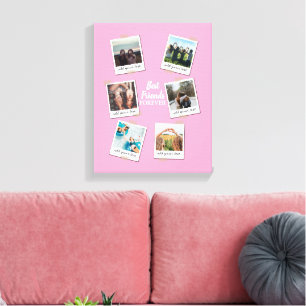 Personalisiert Best Friends 6 Foto Custom Collage Leinwanddruck