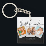 Personalisiert Best Friends BESTE FREUNDIN Bestie Schlüsselanhänger<br><div class="desc">Personalisiert Best Friends BESTE FREUNDIN Bestie Script Einfach</div>