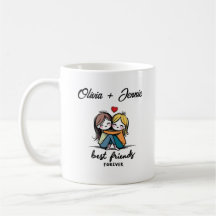 Personalisiert Best Friends Forever Tasse - BESTE