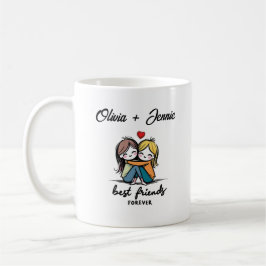 Personalisiert Best Friends Forever Tasse - BESTE