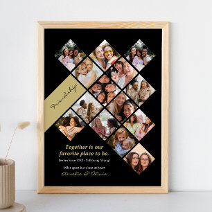 Personalisiert Best Friends Foto Poster, Freundsch