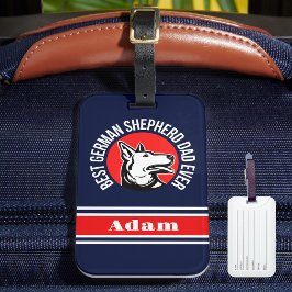 Personalisiert Best German Shepherd Vater Ever Gepäckanhänger